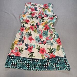 Speed Control NY Tropical Floral Sleeveless Dress XL – Summer Vacation Beach Sun